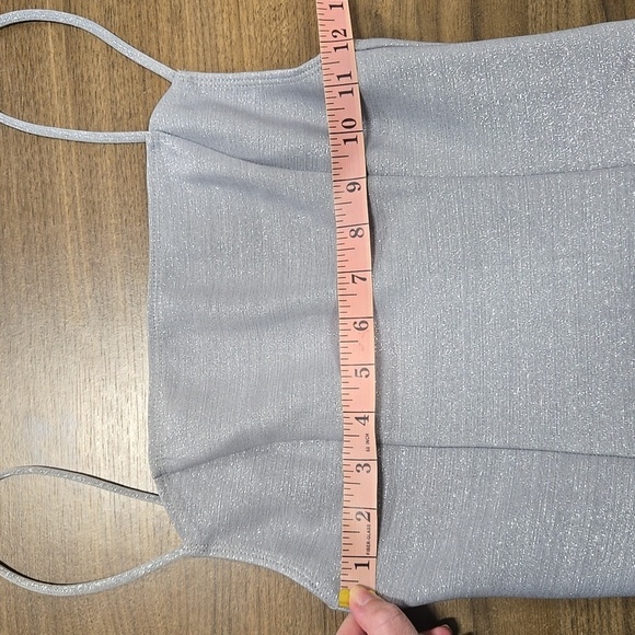 Reformation "Crawford" dress in Silver -Size Small - Picture 6 of 14